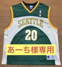 チャンピオン NBA ソニックス　ゲイリー・ペイトン レプリカユニフォーム