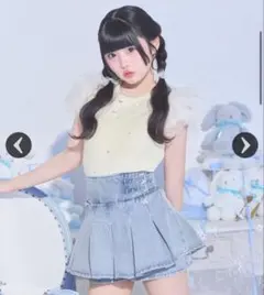 michell Macaron ダブルベルトデニムスカパンのサムネイル