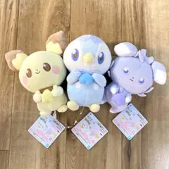 ポケピース ぬいぐるみ starry ピチュウ ポッチャマ ニャスパー ②
