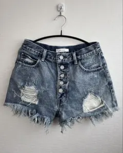 平成ギャル moussy ショートパンツ ダメージデニム サイズ2