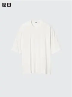 ユニクロ　Tシャツ　白　ホワイト　XL メンズ　レディース　スーピマコットンシアのサムネイル
