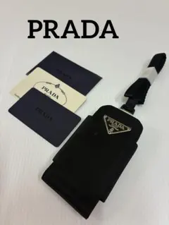 【新品】プラダ PRADAマルチケース MV522 ネックストラップ 黒のサムネイル