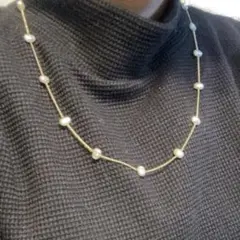 新品未使用品　ペレフェリーク　バロックパール　ネックレス