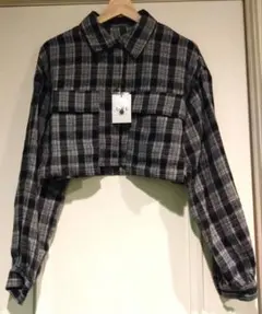 ☆GRL チェック柄 クロップドシャツ タグ付き 未使用品☆