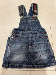 JUNK STORE デニム ジャンパースカート 100cmのサムネイル
