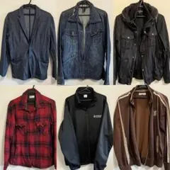 【6着セット】ジャケットM Lサイズ 秋冬