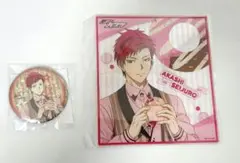 黒子のバスケ 赤司征十郎 ナンジャタウン アクリル色紙 缶バッジ ドーナツ