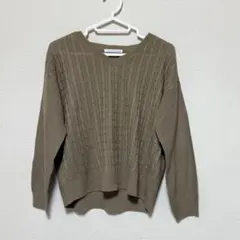 E hyphen world gallery peace ニット ブラウン