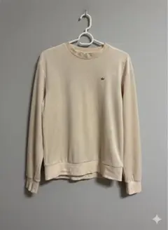 アディダス オリジナルス モノグラム エンボス加工ベルベット スウェットシャツ