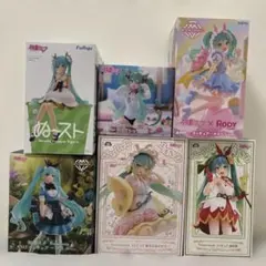 初音ミク　プライズ　フィギュア　6種セット　桜ミク　シナモロール　bicute 初音ミク プライズ フィギュア 6種セット 桜ミク シナモロール bicute