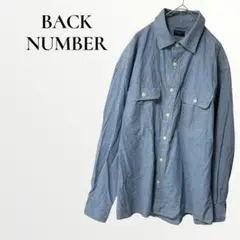 バックナンバー BACKNUMBER ダンガリーシャツ 【L】 コットンリネンのサムネイル