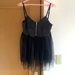 しまむら　レース　チュールビスチェ