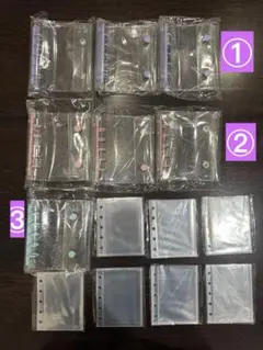 シール帳　バインダー　A7 ピンク　リフィル10枚付きキラキラ　3色国内発送新作