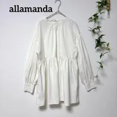allamanda アラマンダ チュニック ブラウス M 白のサムネイル