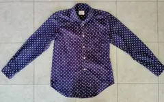 長袖シャツドット柄サイズM