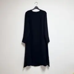 極美品　ユナイテッドアローズ ジョーゼットワンピース　濃紺　冠婚葬祭　40 L
