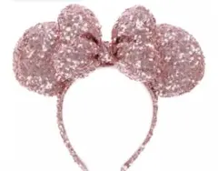 ミニーマウススパンコールカチューシャ