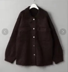 最終値下げUNITED ARROWSモヘヤミックスCPOシャツニットカーディガン