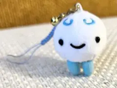クラゲ風 ぬいぐるみ ストラップ 鈴付き マスコット 約5cm