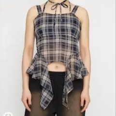 LAGUA GEM ラグアジェム HEM FLARE キャミトップス ネイビーのサムネイル