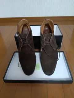 スウェード ブラウン シューズ