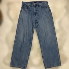 UNIQLO ユニクロ ワイドストレートジーンズ デニムパンツ 綿100%