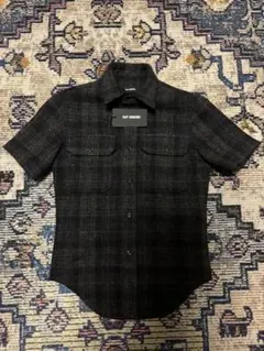 RAF SIMONS チェック柄 ポロシャツ タグ付き 2026年最新】RAF SIMONS カラー：ブラック系 ポロシャツの人気アイテム