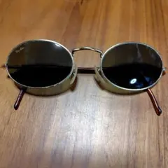 Ray-Ban ゴールドラウンドサングラス