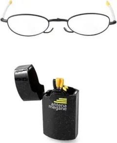 アンテナメガネ イエロー ＋1.5 老眼鏡 携帯用 ケース付き価格￥4,200