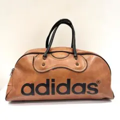 70s アディダス ボストンバッグ レザー ブラウン ヴィンテージ