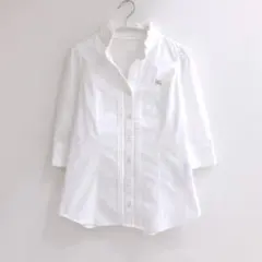 Ava Sanchez様専用　ブルーレーベル　フリル　五分袖　ブラウス　シャツ