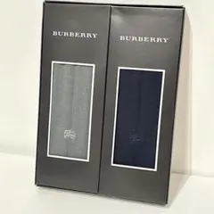 新品 BURBERRY メンズソックス 2足セット ギフトボックス25〜26cm