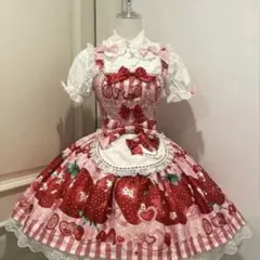 epetice strawberry cream ジャンパースカート ピンクのサムネイル