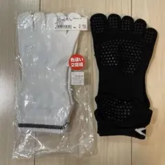 【レディース新品未使用】アシックス 5本指ソックス ・その他メーカー靴下セット