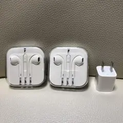 【セット￼:新品未使用】Apple iPhone 純正品　イヤホン