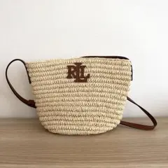 RALPH LAUREN ショルダーバッグ かごバッグ ストローバッグ