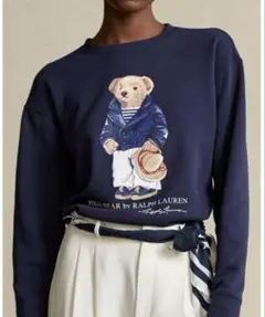 現行QRタグ✨ ポロラルフローレン ポロベア スウェット 美品 Mサイズ 裏起毛