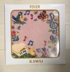 FEILER×KAWAI タオルハンカチ ピンク