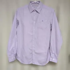 COMME CA ANGEL☆薄紫 長袖シャツ 150☆胸ポケット刺繍付き