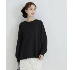 coca 新品未使用 ビッグシルエット長袖 ロンT カットソー 黒 ブラック