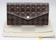 ルイヴィトン ダミエポルトフォイユサラ スタッズフラワーN60476【美品】