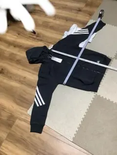 adidas フード付きジャケット M ブラック　タグ付新品未使用品　アディダス