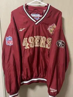 vintage 49ers Reebok ウォームアップウェア 赤