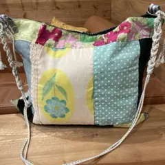 ハンドメイドパッチワークデザイン ショルダーバッグ