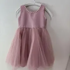 ピンク フォーマルドレス パール装飾