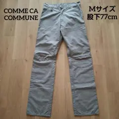 COMME CA COMMUNE ナイロンパンツ M グレー　股下77cmのサムネイル