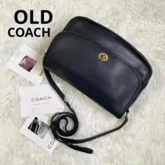 美品 vintage coach archive city bag navy