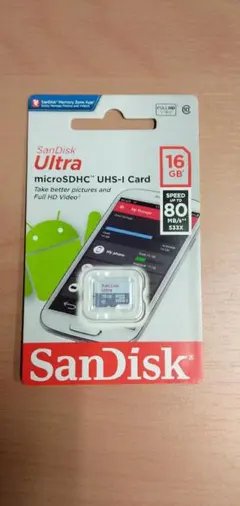 SanDisk サンディスク マイクロSDカード 16GB Class10