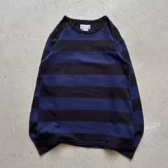 00s agnes b. homme border l/s ボーダー 黒 紫 - メルカリ