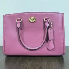 COACH 2way ハンドバッグ ピンク